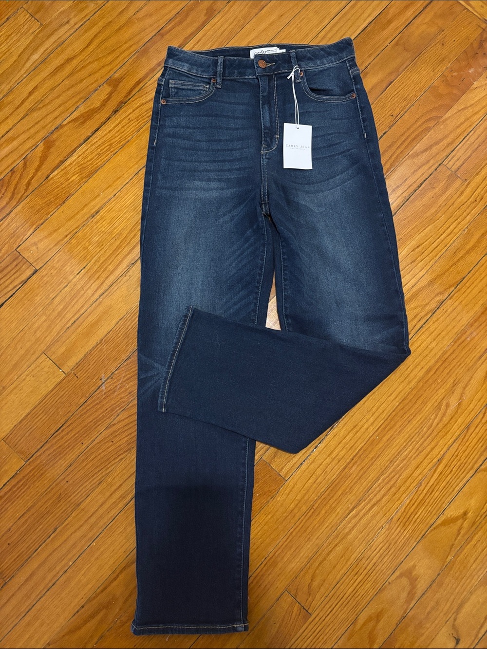 Carly Jean Los Angeles Chrissy Classic Vintage High Rise Straight